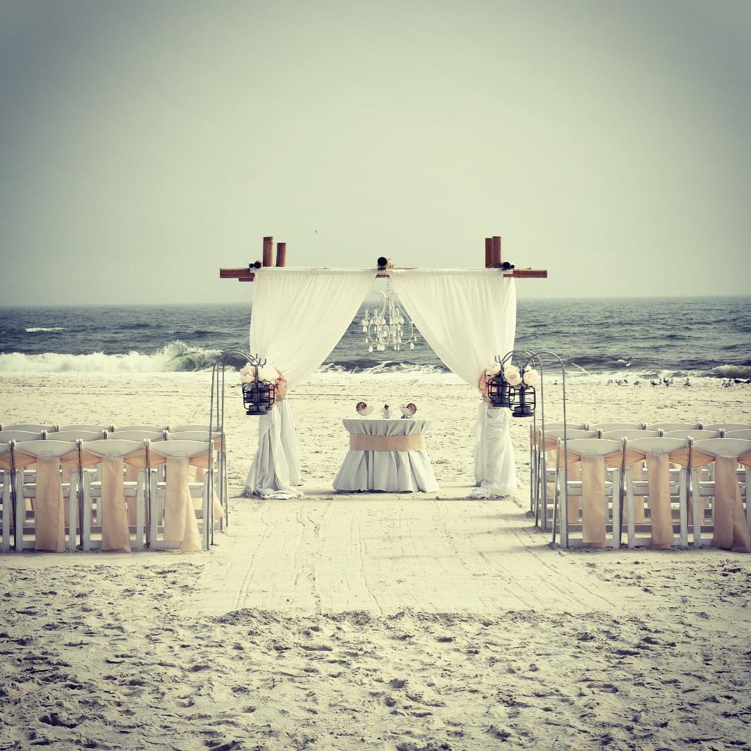 Watched a beautiful wedding on the sand of Gulf Shores on Saturday. Always bring…