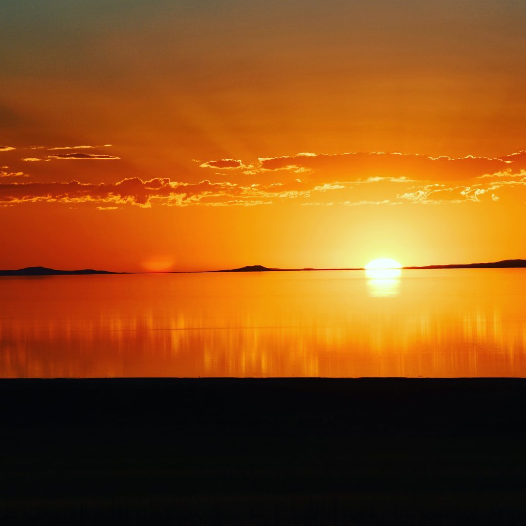 Hope your weekend had been amazing. #sunser #greatsaltlake #antelopeisland #imag…