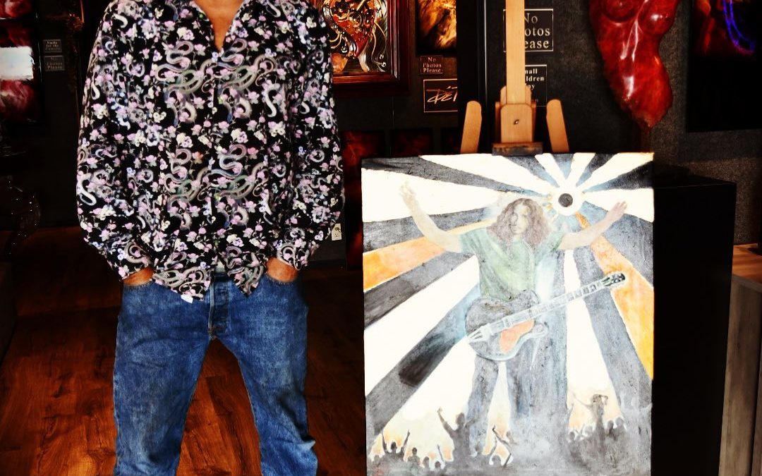We were checking out Artist Friday on the Lahaina boardwalk in Maui, when we wal…