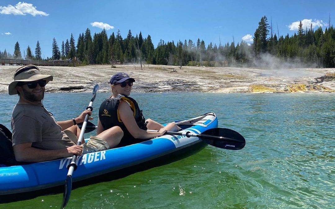 Ever kayaked by geysers and hot springs? I have done the West Thumb Geyser Basin…