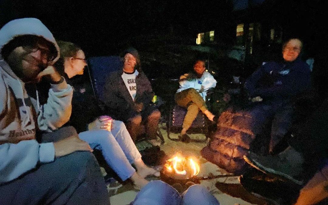 Sometimes, you just need a night to sit around the fire with friends. #rvfriends…