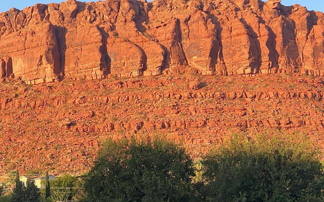 So beautiful in St George. We were going to boond near Zion, but it has been hot…