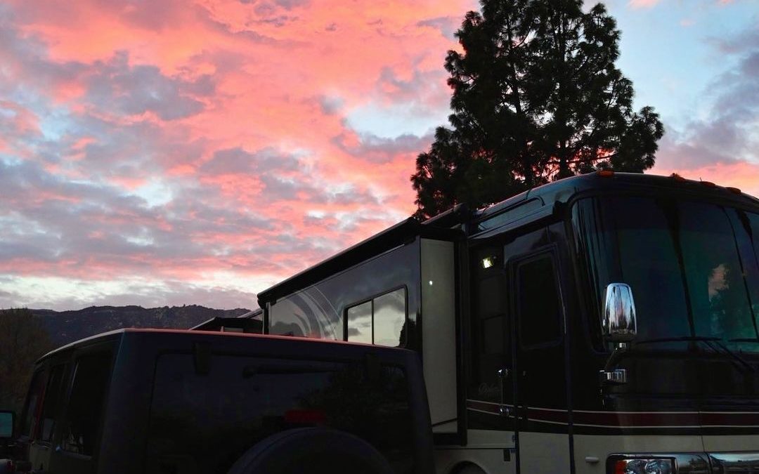 And that’s a wrap. Driving back to the rig as the sun was setting, had to run in…