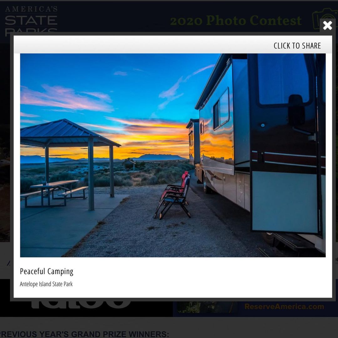 My photo taken at sunrise in Antelope Island State Park will be in the 2022 Nati…