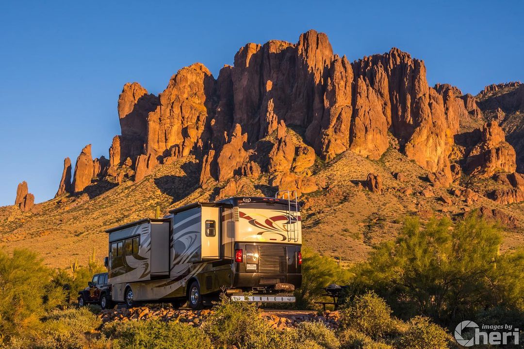 Superstition Mountains. Over the past 7 years we have been blessed to park in so…