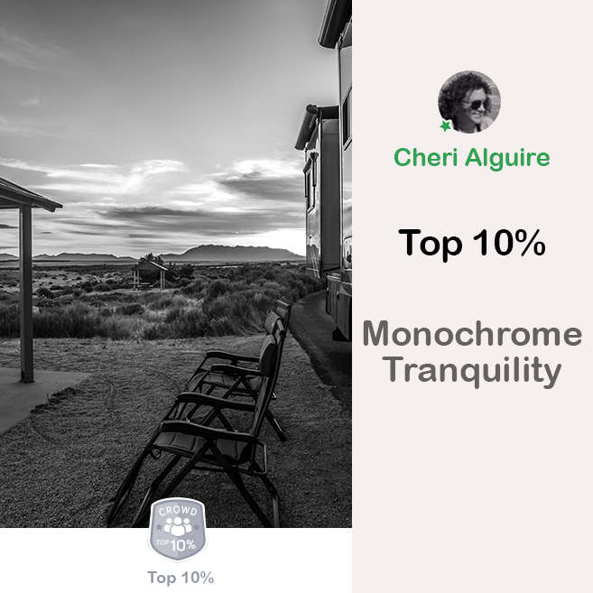 ViewBug.com: Ranked Top 10% in ‘Monochrome Tranquility’ Contest
