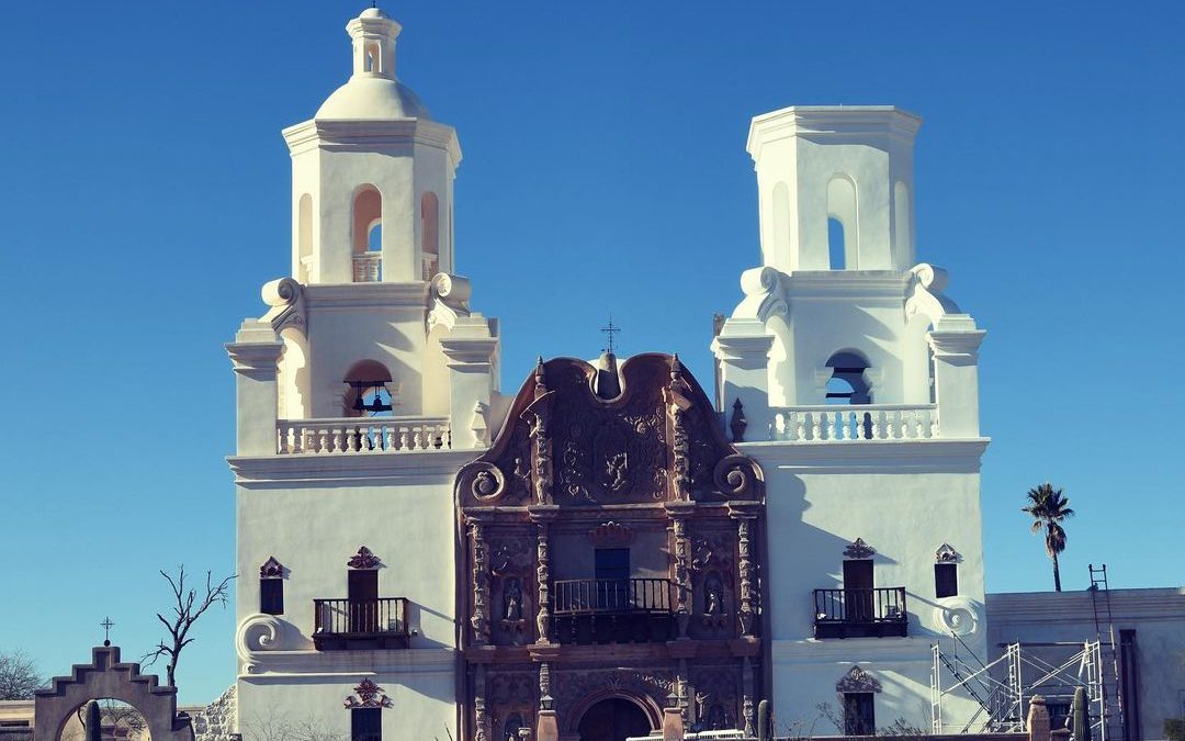 Mission San Xavier del Bac, also known as the White Dove of the Desert. The miss…