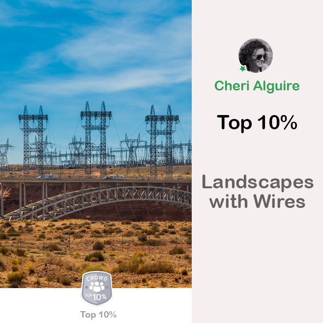 PhotoCrowd.com: Ranked Top 10% in ‘Landscapes with Wires’ Contest