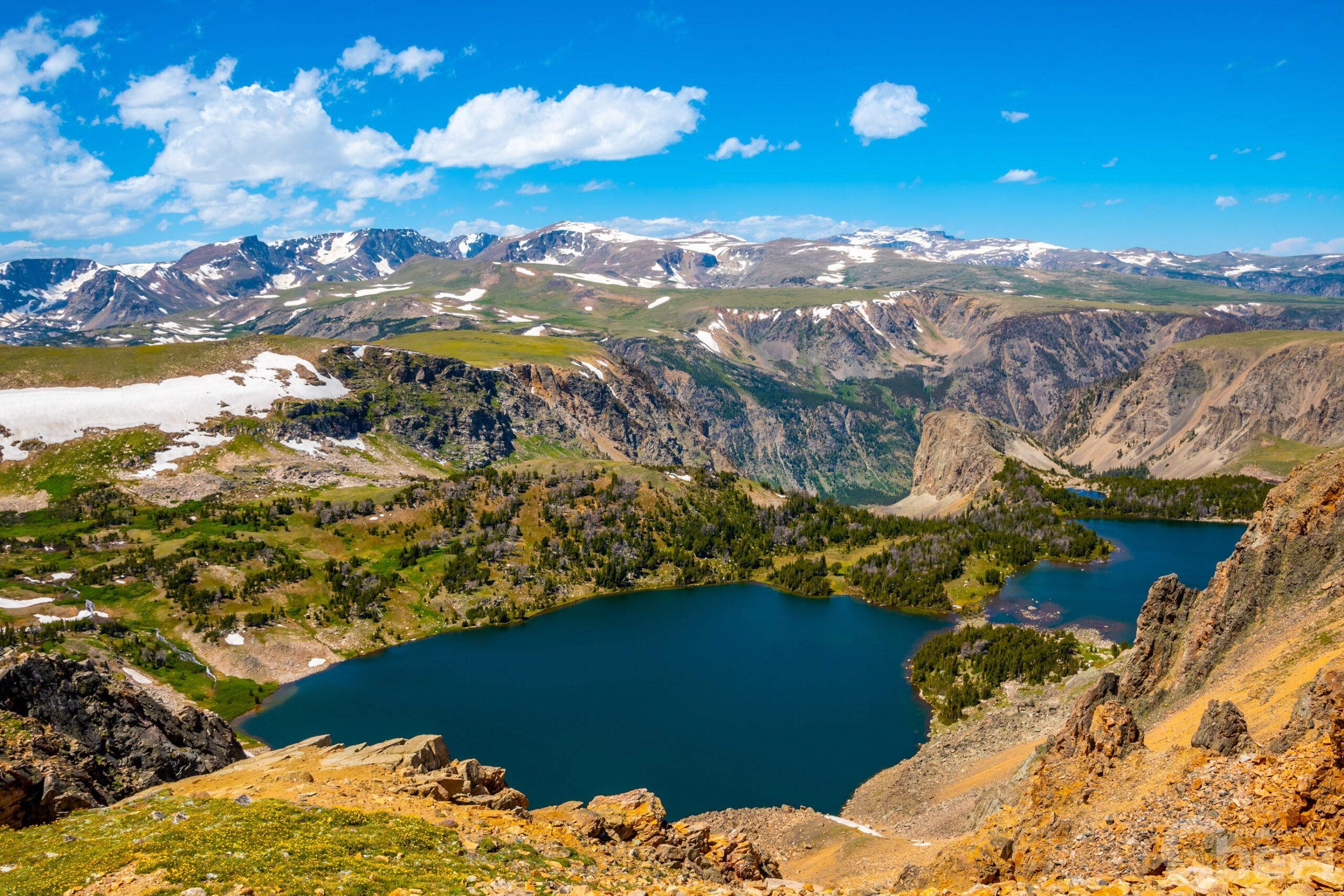 Reflections of Grandeur: Twin Lakes of the Beartooth Mountains