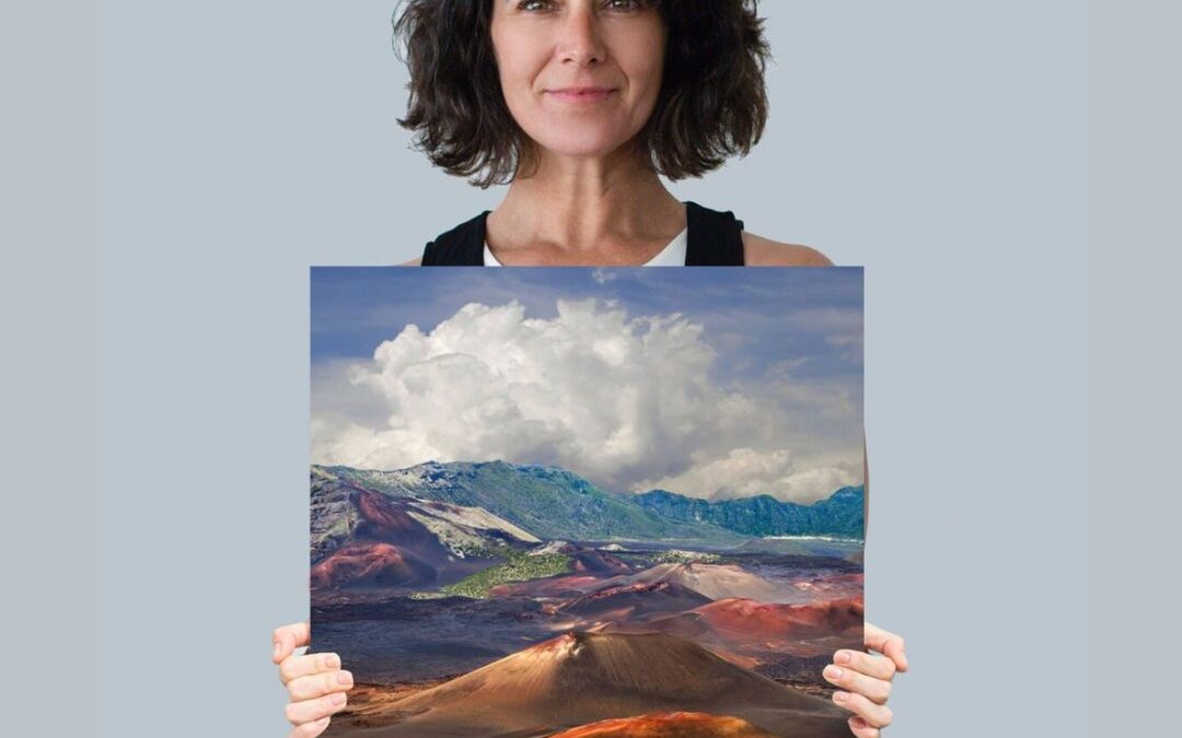 Ignite Dad’s sense of adventure with our captivating Haleakala Volcano fine art …