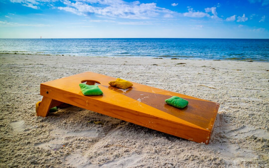 Beach Games Galore: Cornhole on the Beach