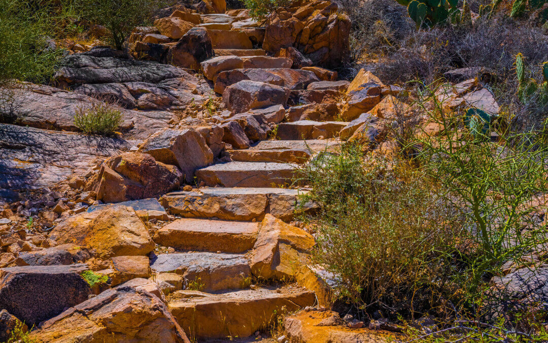 Mystique of Stone Stairs: Saguaro National Park, Tucson Arizona