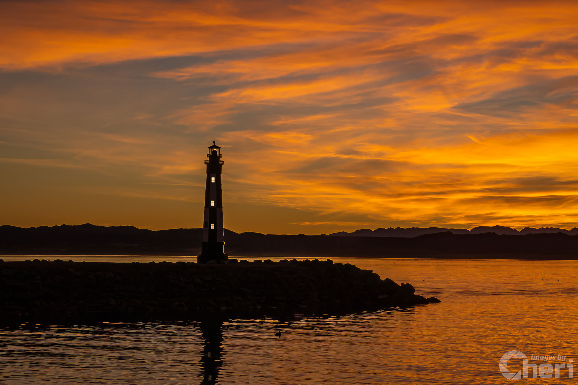 Historical Maritime Icon: Cape Henry Lighthouse Replica in Lake Havasu