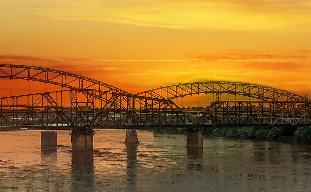 Sunset Spectacle: Buck O’Neil Bridge