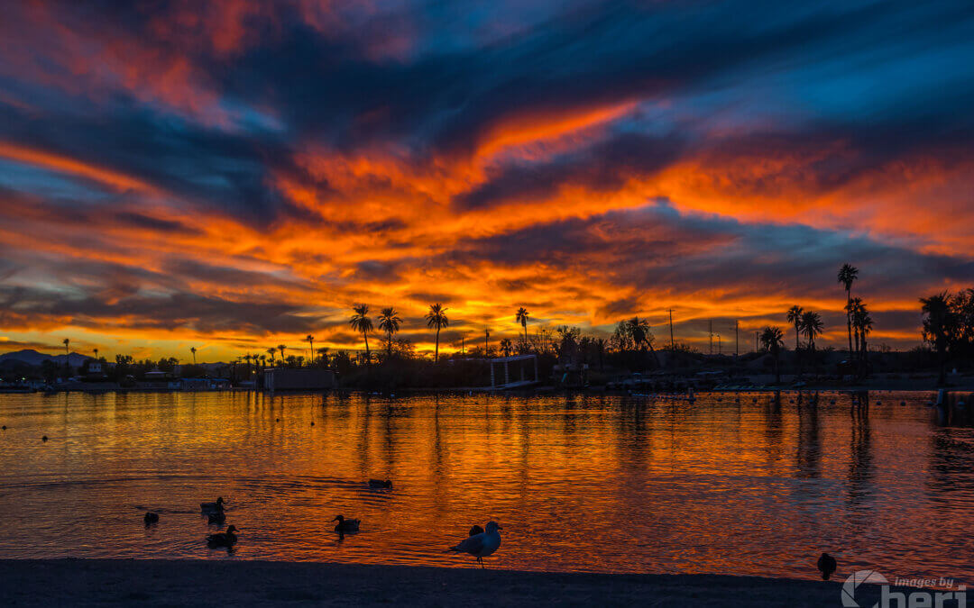 Twilight Reflections: Lake Havasu Sunset