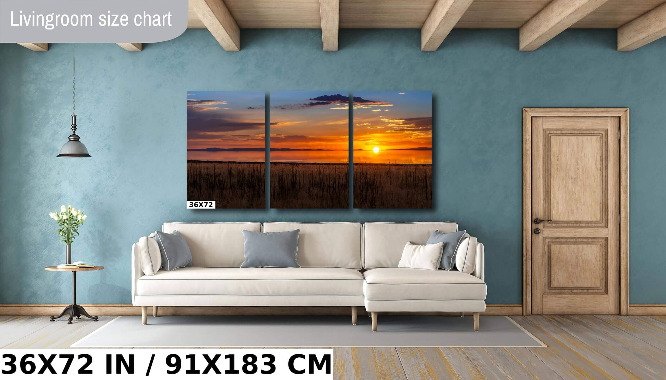 Amber Reflections of Great Salt Lake: Sunset at Antelope Island State Park Diagram