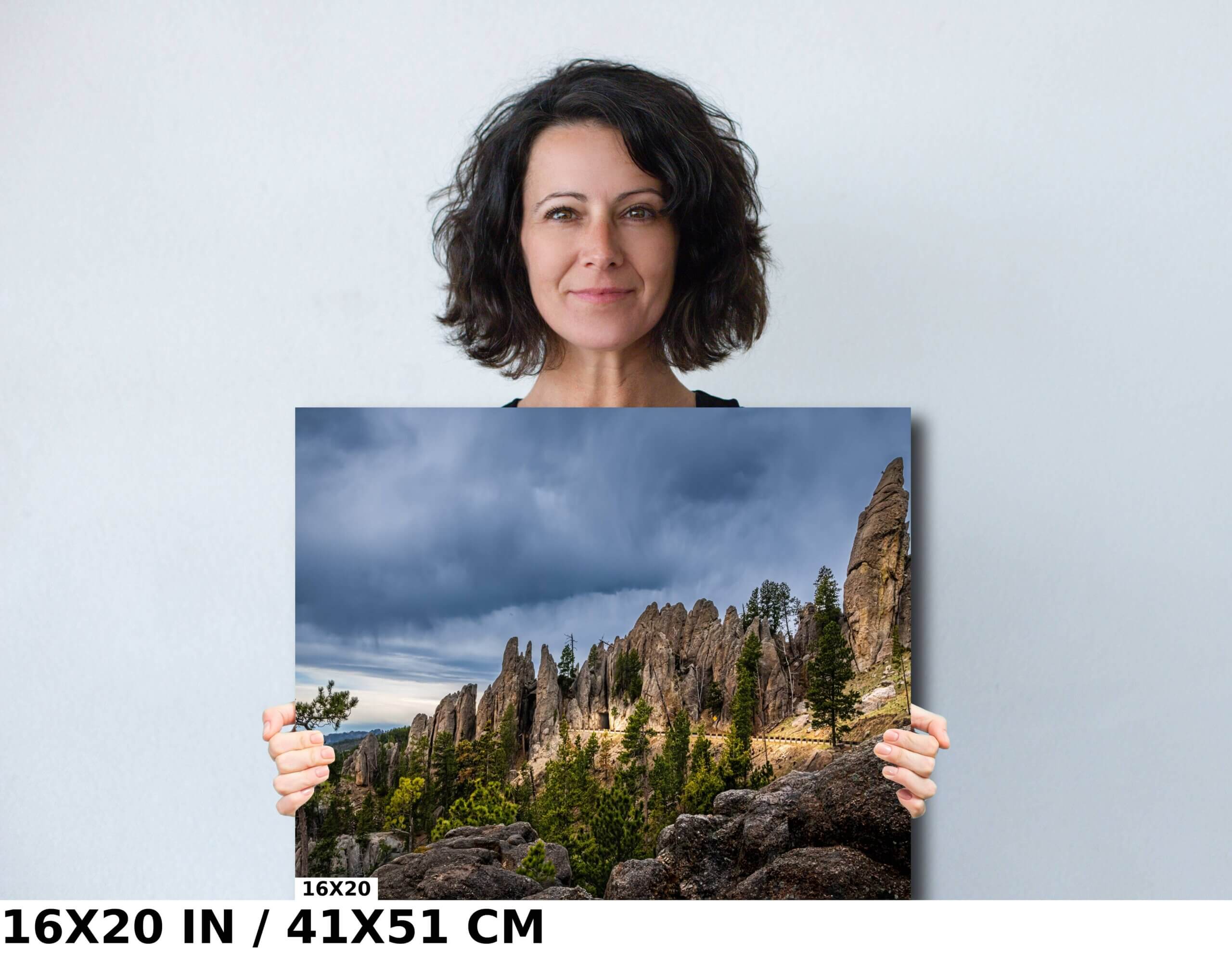 Granite Giants: Giant Rock Formations Along the Needles Highway Diagram