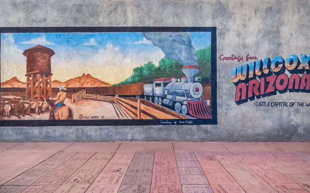 Willcox Welcome Wall: Arizona Cattle Capital