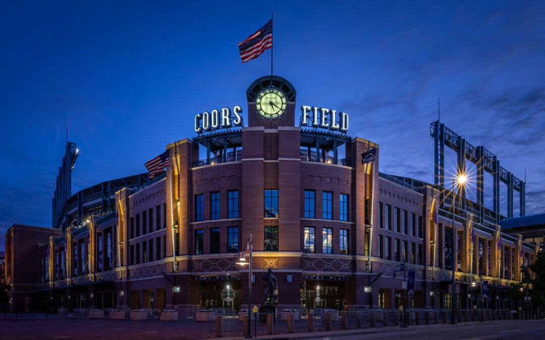 As The Rockies Sleep: Dawn at Coors Field Stadium