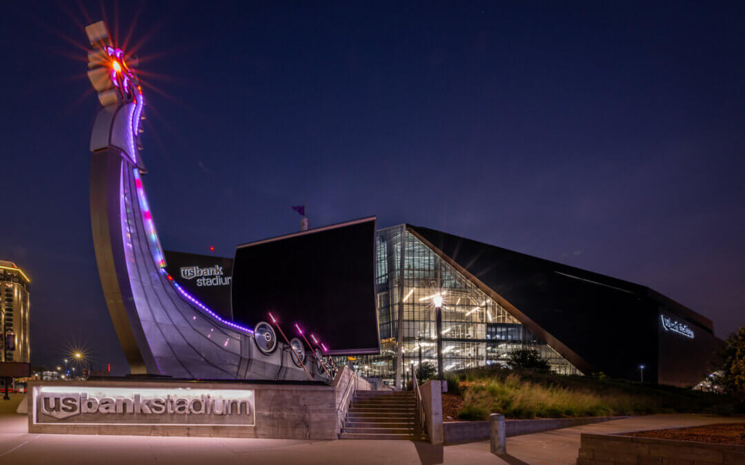 U.S. Bank Stadium’s Vikings Ship: A Beacon of Light in Minneapolis